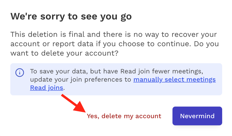 How do I delete my account? – Read Help Center